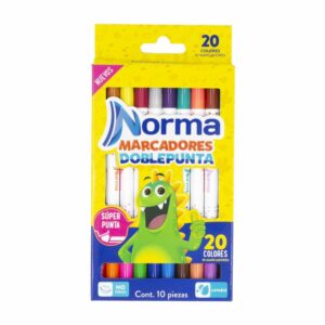 Marcador Lavable Doble Punta NORMA X 10 Uds
