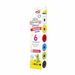 Temperas Pintura Escolar NORMA X 6 Uds