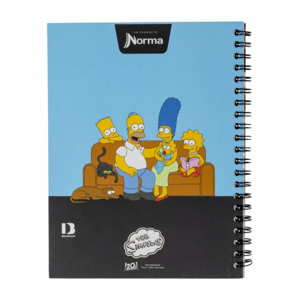 Cuaderno Universitario Simpsons Cuadros NORMA 100 Hojas - Imagen 2