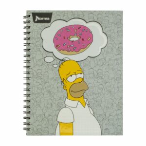 Cuaderno Universitario Simpsons Cuadros NORMA 100 Hojas