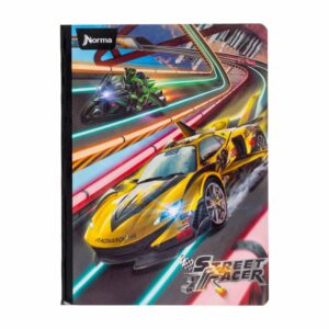 Cuaderno Cosido Cosido Street Racer A Cuadros NORMA 100 Hojas