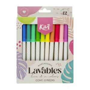 Marcadores Lavables KIUT X 12 Uds