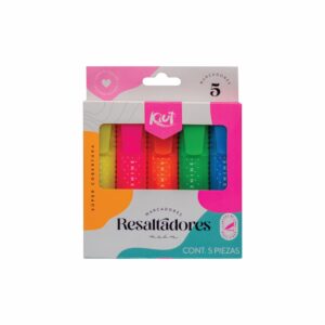 Resaltadores Neón KIUT X 5 Uds