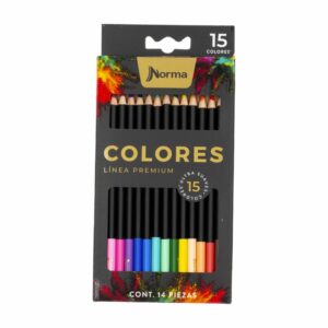 Lápices De Colores Premium NORMA X 15 Uds