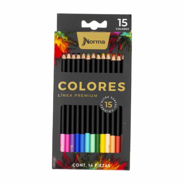Lápices De Colores Premium NORMA X 15 Uds