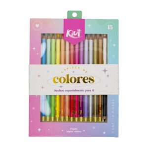 Lápices De Colores Punta Super Suave KIUT X 15 Uds