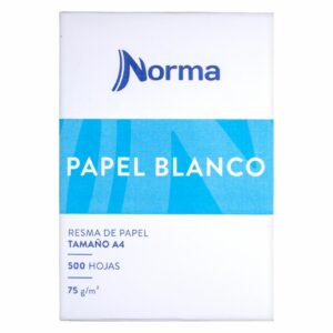 Resma De Papel Blanco 75G 500 Hojas NORMA A4