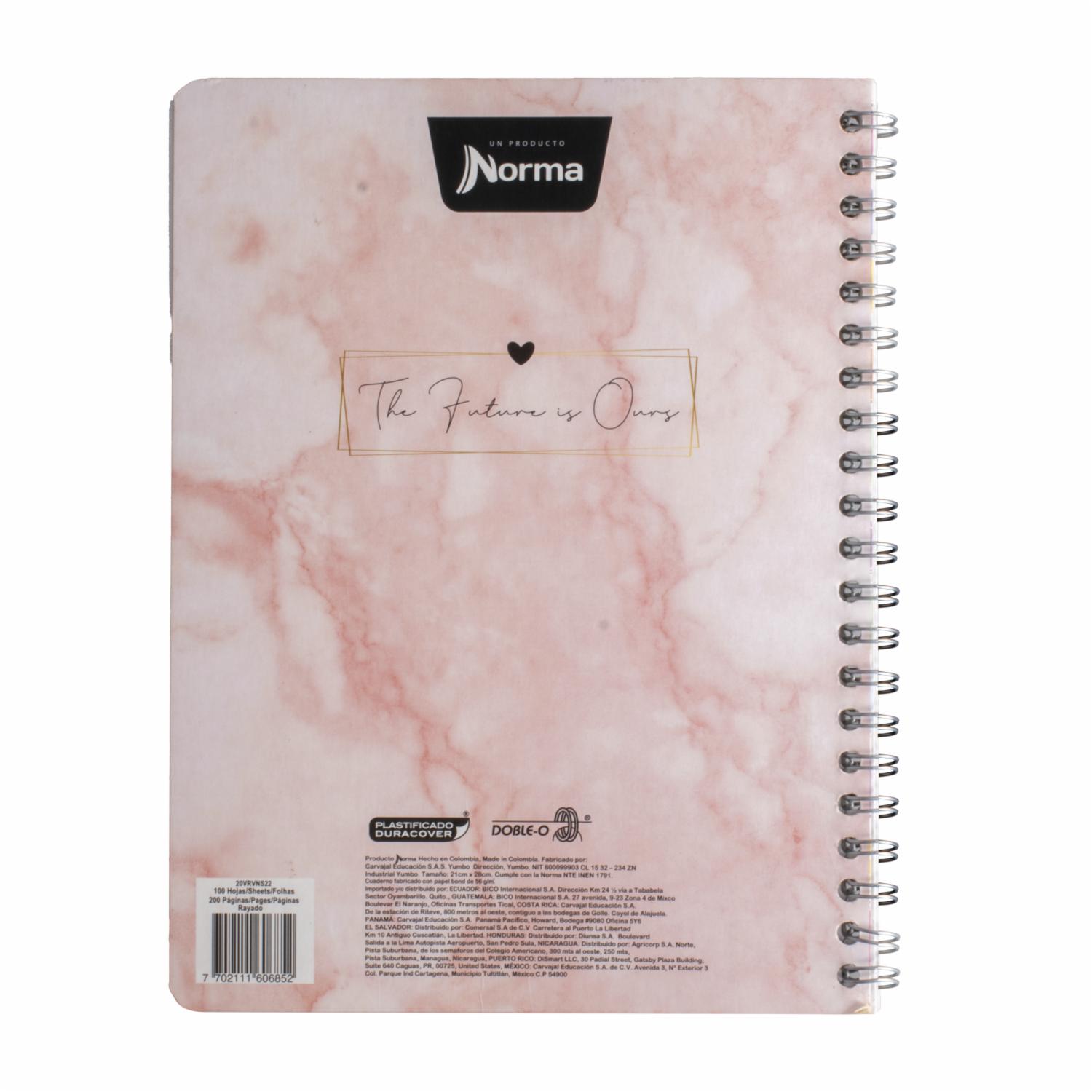 Cuaderno Universitario Doble O Runway Rayado NORMA 100 Hojas - Imagen 2