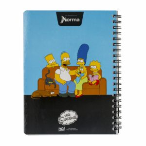 Cuaderno Universitario Los Simpsons 105 Tapa Flexible 1 Línea NORMA 100 Hojas