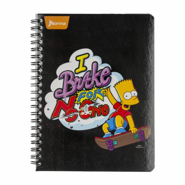 Cuaderno Universitario Los Simpsons 105 Tapa Flexible 1 Línea NORMA 100 Hojas - Imagen 2