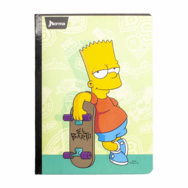 Cuadernos Cosido Los Simpsons Gm 1 Línea NORMA 100 Hojas