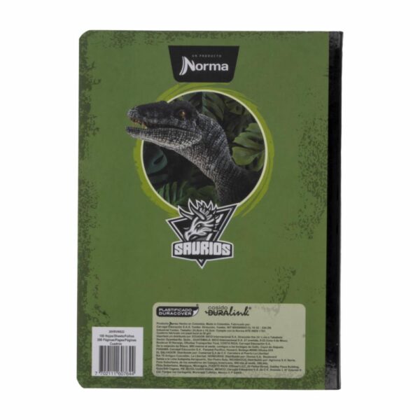 Cuadernos Cosido Saurios Gm Cuadros NORMA 100 Hojas - Imagen 2