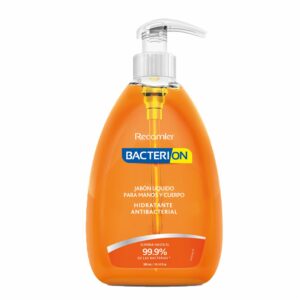 Jabón Líquido Para Manos Y Cuerpo Hidratante Antibacterial BACTERION 300 Ml