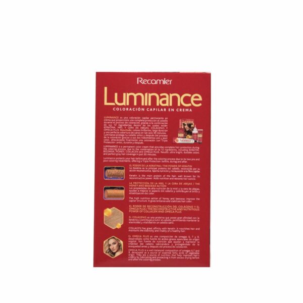 Tinte De Cabello Rubio Muy Claro Doble Tubo 9 LUMINANCE Kit 2 X 60 G - Imagen 2