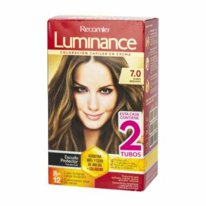 Tinte De Cabello Rubio Doble Tubo 7 LUMINANCE Kit 2 X 60 G