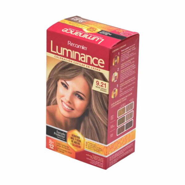 Tinte De Cabello Beige Cenizo Irisado Doble Tubo 9.21 LUMINANCE Kit 2 X 60 G - Imagen 3
