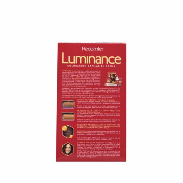 Tinte De Cabello Rubio Oscuro Doble Tubo 6 LUMINANCE Kit 2 X 60 G - Imagen 2