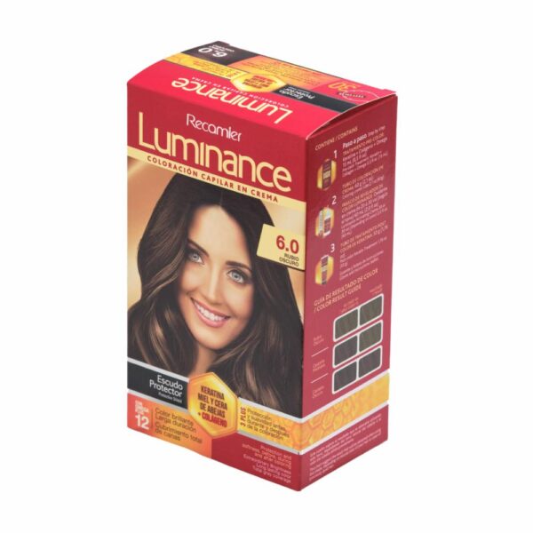 Tinte De Cabello Rubio Oscuro Doble Tubo 6 LUMINANCE Kit 2 X 60 G - Imagen 3