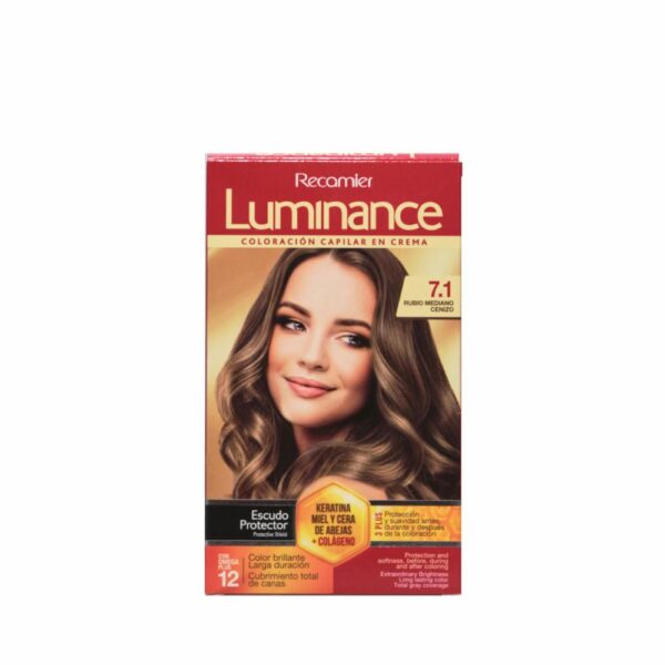 Tinte De Cabello Rubio Cenizo Profundo Doble Tubo 7.1 LUMINANCE Kit 2 X 60 G
