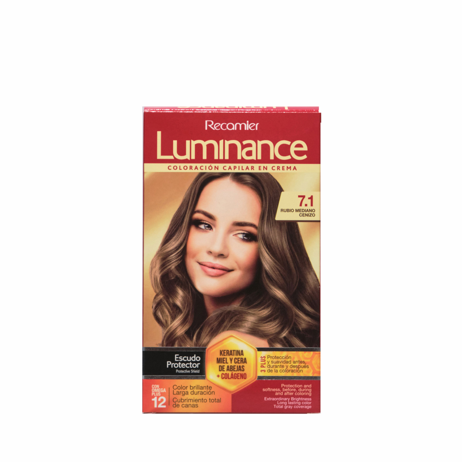 Tinte De Cabello Rubio Cenizo Profundo Doble Tubo 7.1 LUMINANCE Kit 2 X 60 G
