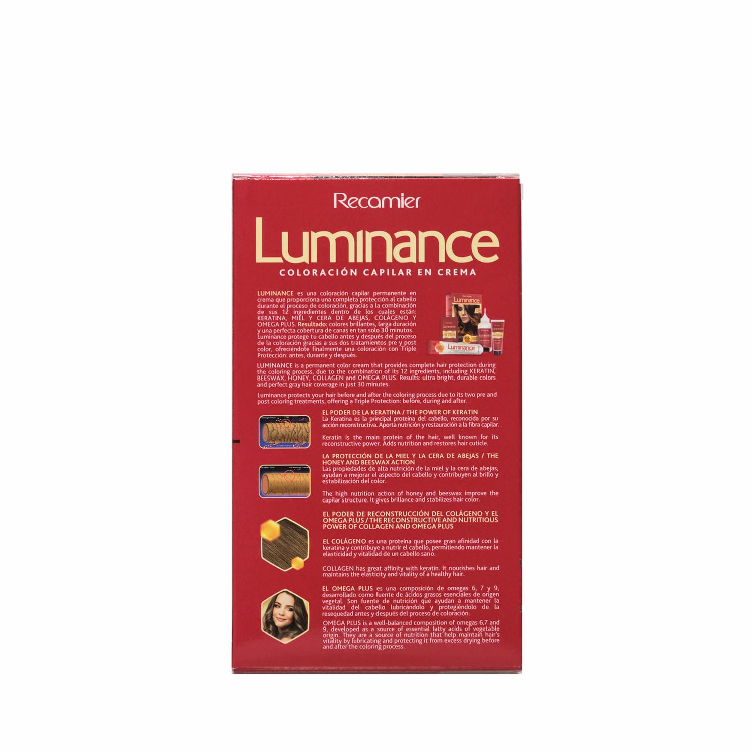 Tinte De Cabello Rubio Cenizo Profundo Doble Tubo 7.1 LUMINANCE Kit 2 X 60 G