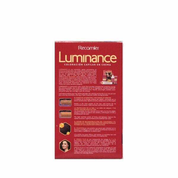 Tinte De Cabello Castaño Mediano Doble Tubo 4 LUMINANCE Kit 2 X 60 G - Imagen 2