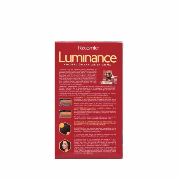 Tinte De Cabello Castaño Mediano Doble Tubo 4 LUMINANCE Kit 2 X 60 G - Imagen 2
