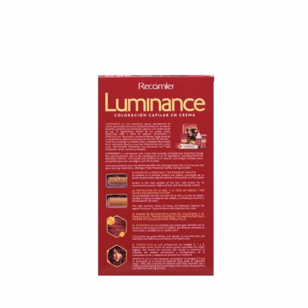 Tinte De Cabello Rubio Rojizo Cobrizo Doble Tubo 7.64 LUMINANCE Kit 2 X 60 G - Imagen 2