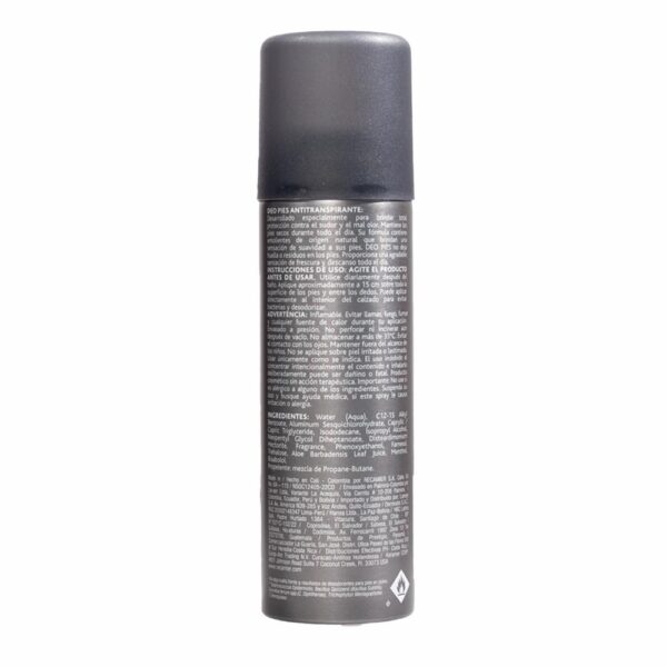 Desodorante Para Pies En Spray Antitranspirante 24 Horas DEO PIES 260 Ml - Imagen 2