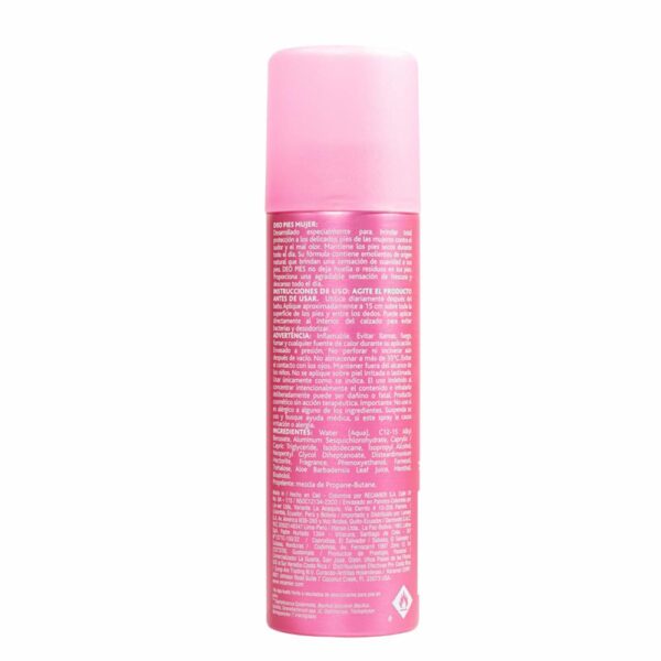 Desodorante Para Pies En Spray De Mujer 24 Horas DEO PIES 260 Ml - Imagen 2