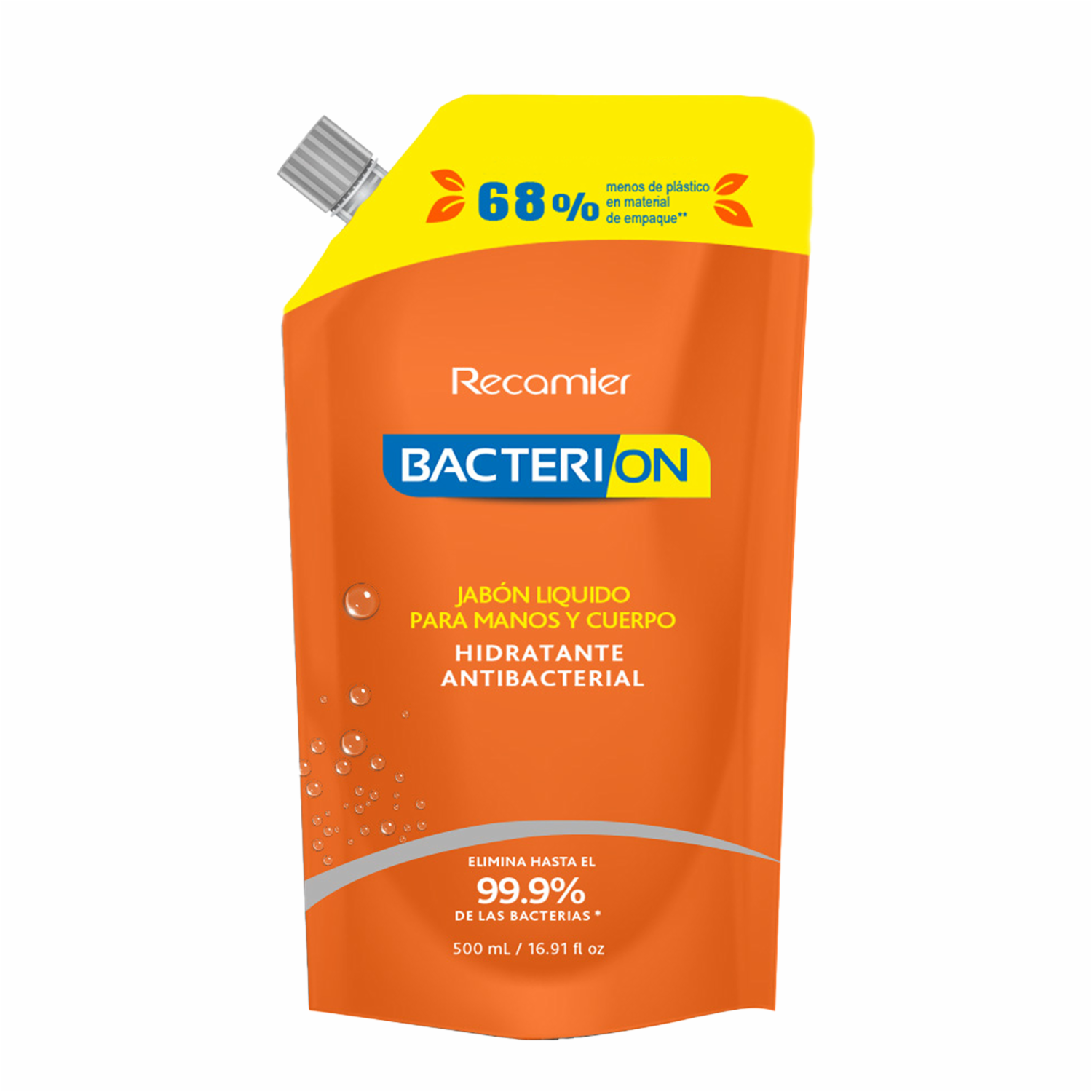 Jabón Líquido Para Manos Y Cuerpo Hidratante Antibacterial BACTERION 500 Ml - Imagen 3