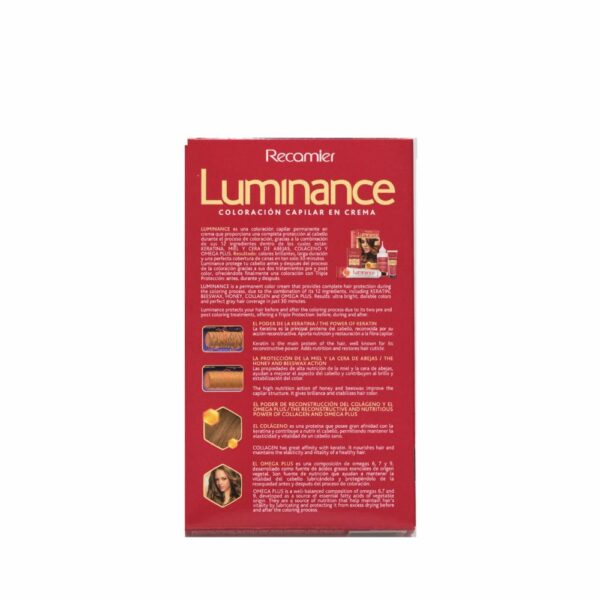 Tinte De Cabello Rubio Oscuro Cenizo Doble Tubo 6.1 LUMINANCE Kit 2 X 60 G - Imagen 2