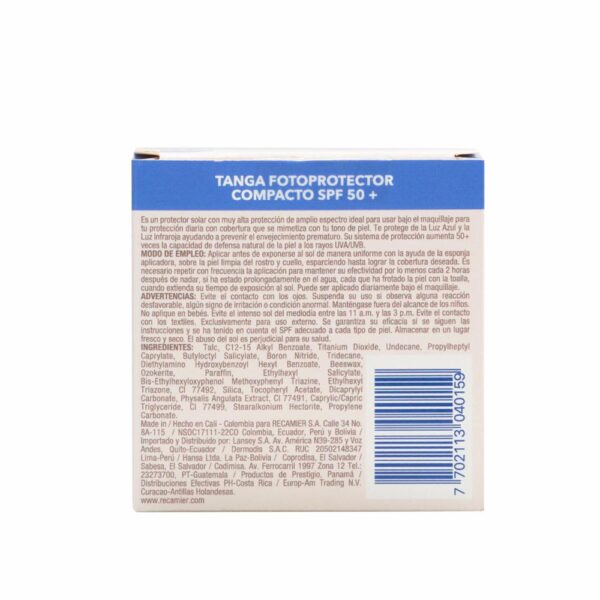 Protector Solar Compac Beige SPF 50 TANGA 11 G - Imagen 2