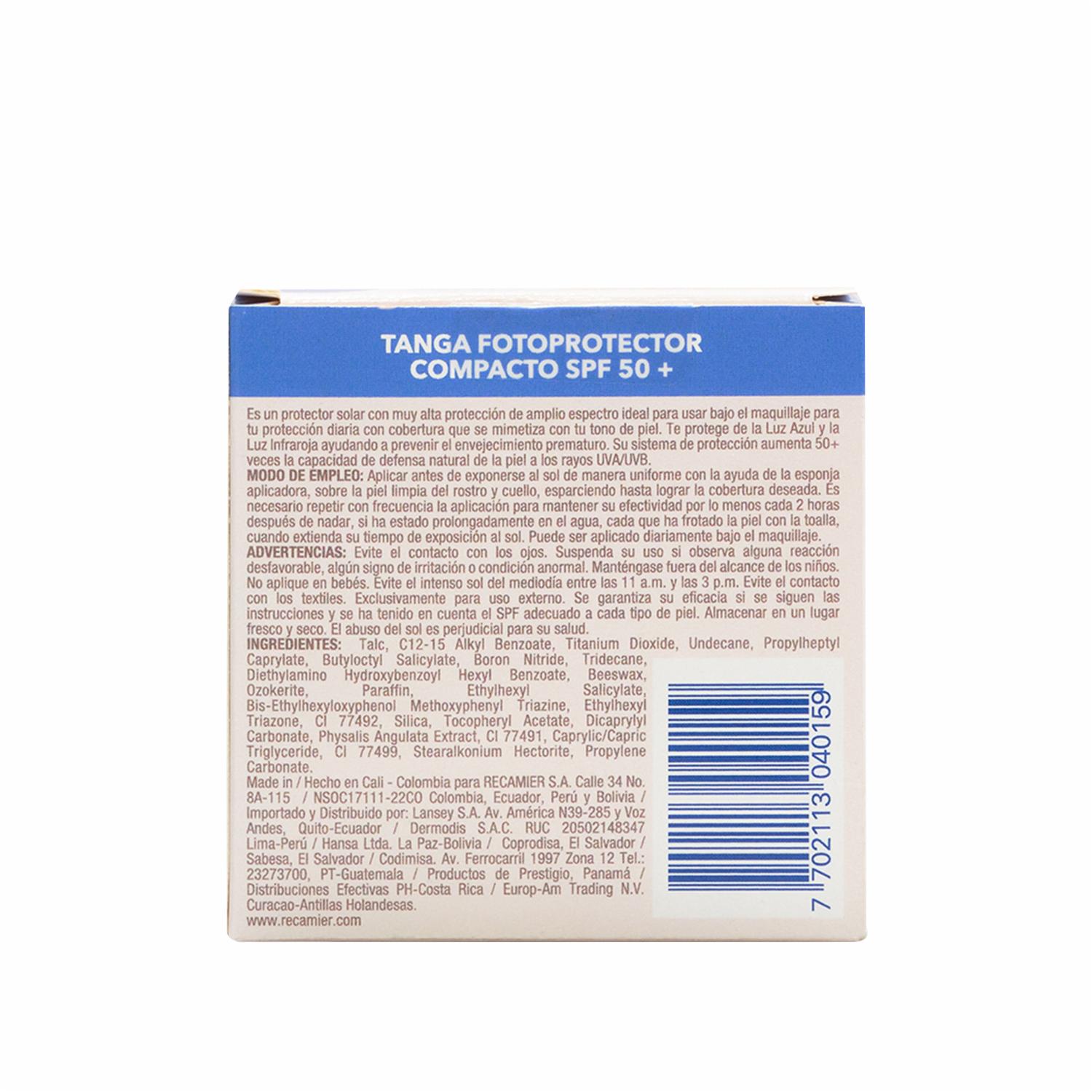 Protector Solar Compact Bronce SPF 50 TANGA 11 G - Imagen 2