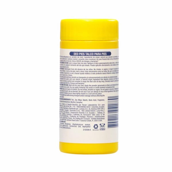 Talco Para Pies Clinical 24 Active DEO PIES 90 G - Imagen 2