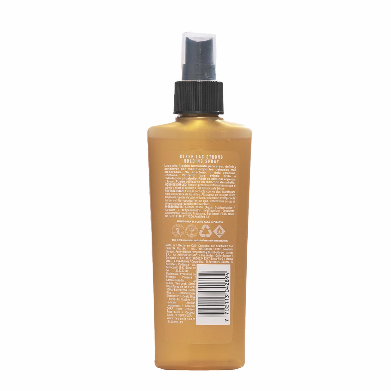 Laca Para Cabello Spray Fuerte Kleer Lac Style KLEER LAC 150 Ml