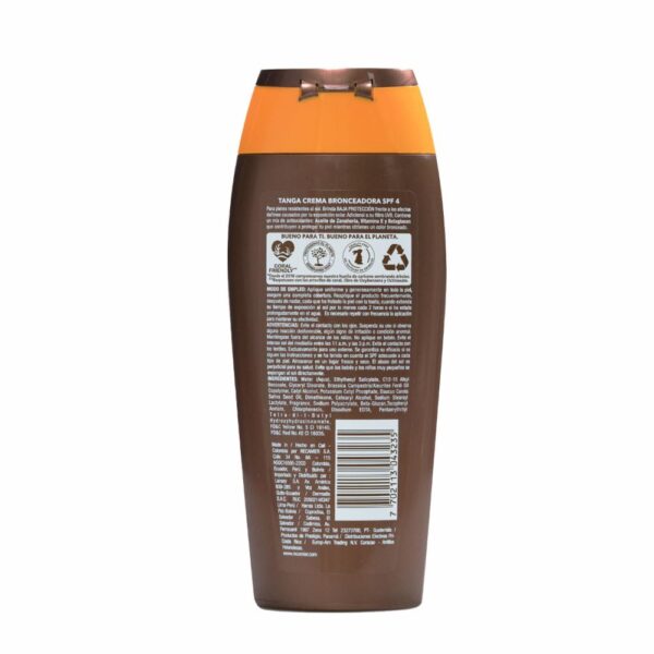 Bronceador En Crema SPF 4 TANGA 220 Ml - Imagen 2