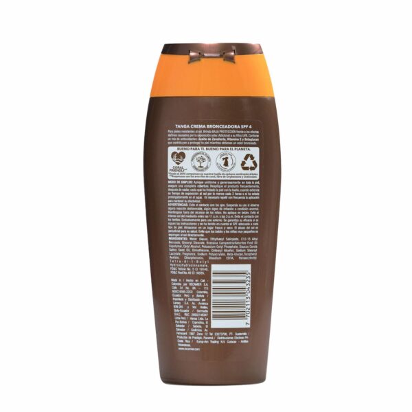 Bronceador En Crema SPF 4 TANGA 220 Ml - Imagen 2