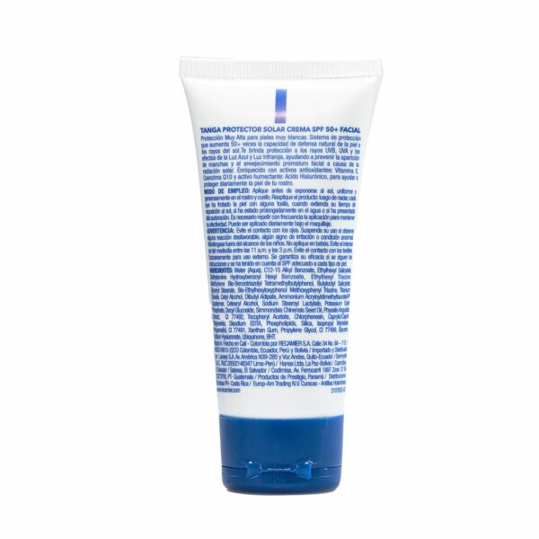 Protector Solar Facial Con Color SPF 50+ TANGA 5o Ml - Imagen 2