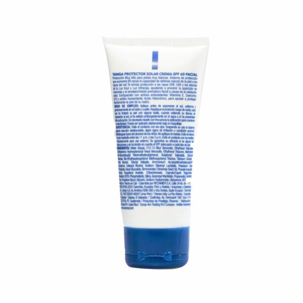 Protector Solar Facial Q10 SPF 60 TANGA 50 Ml - Imagen 2