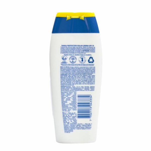 Protector Solar En Crema SPF 70 TANGA 220 Ml - Imagen 2
