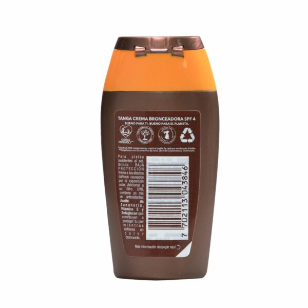 Bronceador En Crema SPF 4 TANGA 85 G - Imagen 2