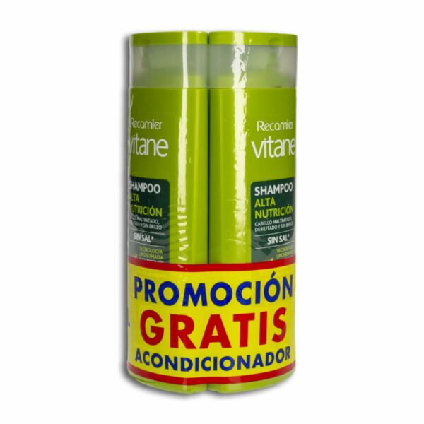 Shampoo De Cabello Alta Nutrición + Acondicionador VITANE 1200 Ml