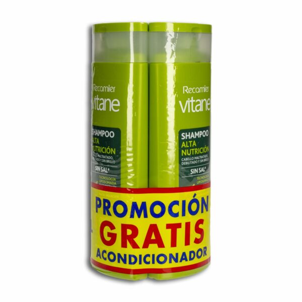 Shampoo De Cabello Alta Nutrición + Acondicionador VITANE 1200 Ml