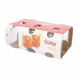 Set De Vasos Alegro Rocks 6X282 Ml CRISTAR 2866CL