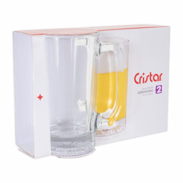 Set De Jarros Cervecero Dakota 2 X 638 Ml CRISTAR 0210CL - Imagen 2