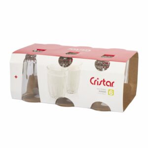 Set De Vasos Set Prisma 6X218 Ml CRISTAR 0256CL