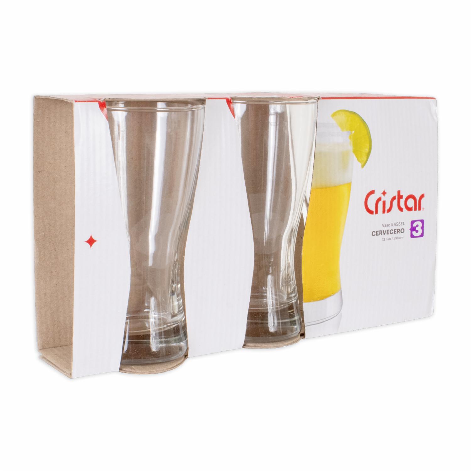 Set De Vasos Kassel Cervecero 3X398 Ml CRISTAR 0055CL3 - Imagen 3