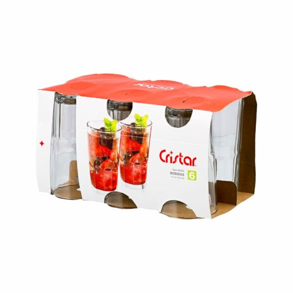 Set De Vasos Nova 6X334 Ml CRISTAR 0259CL6 - Imagen 3