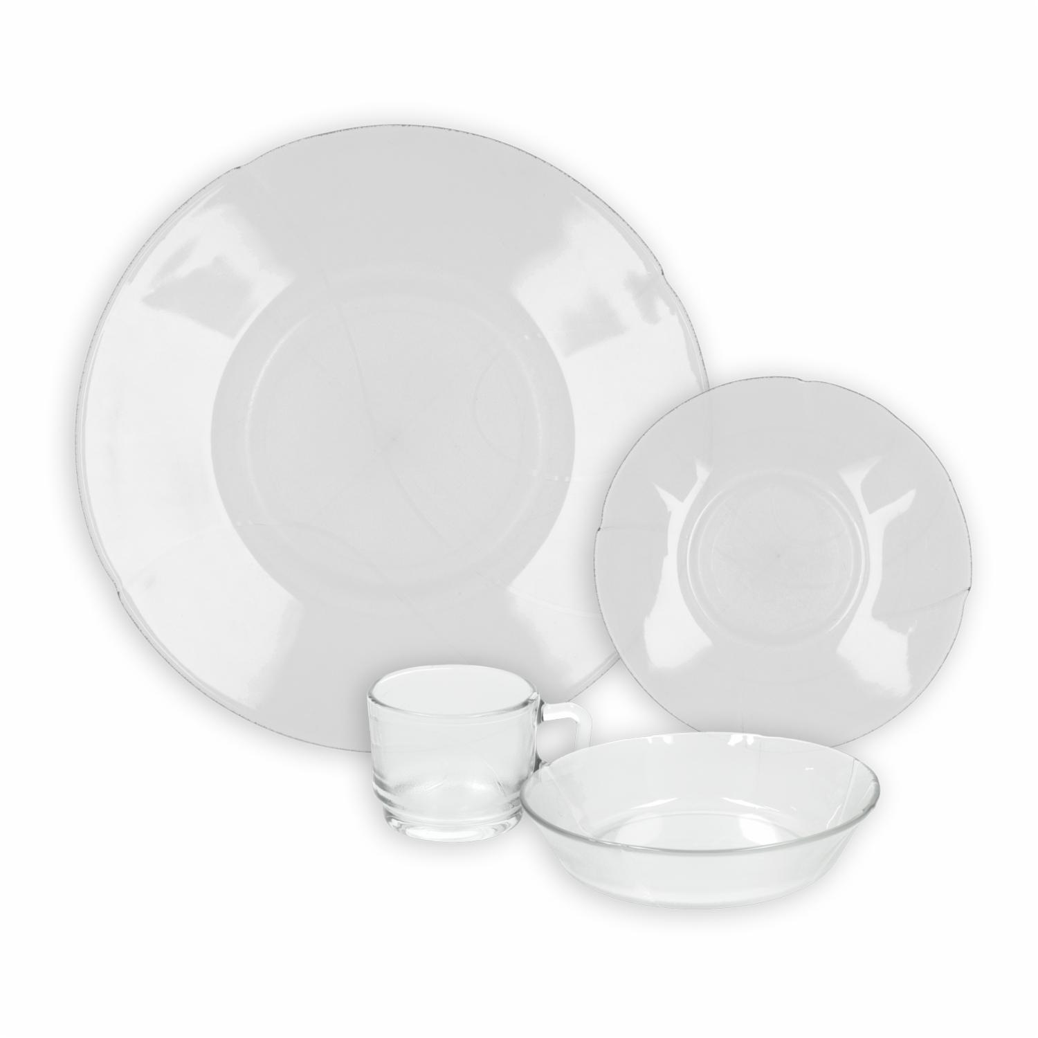Vajilla 16 Piezas Redonda CRISTAR Nordika Megamaxi